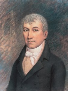 Retrato de James Monroe (1758-1831) (pastel sobre papel)